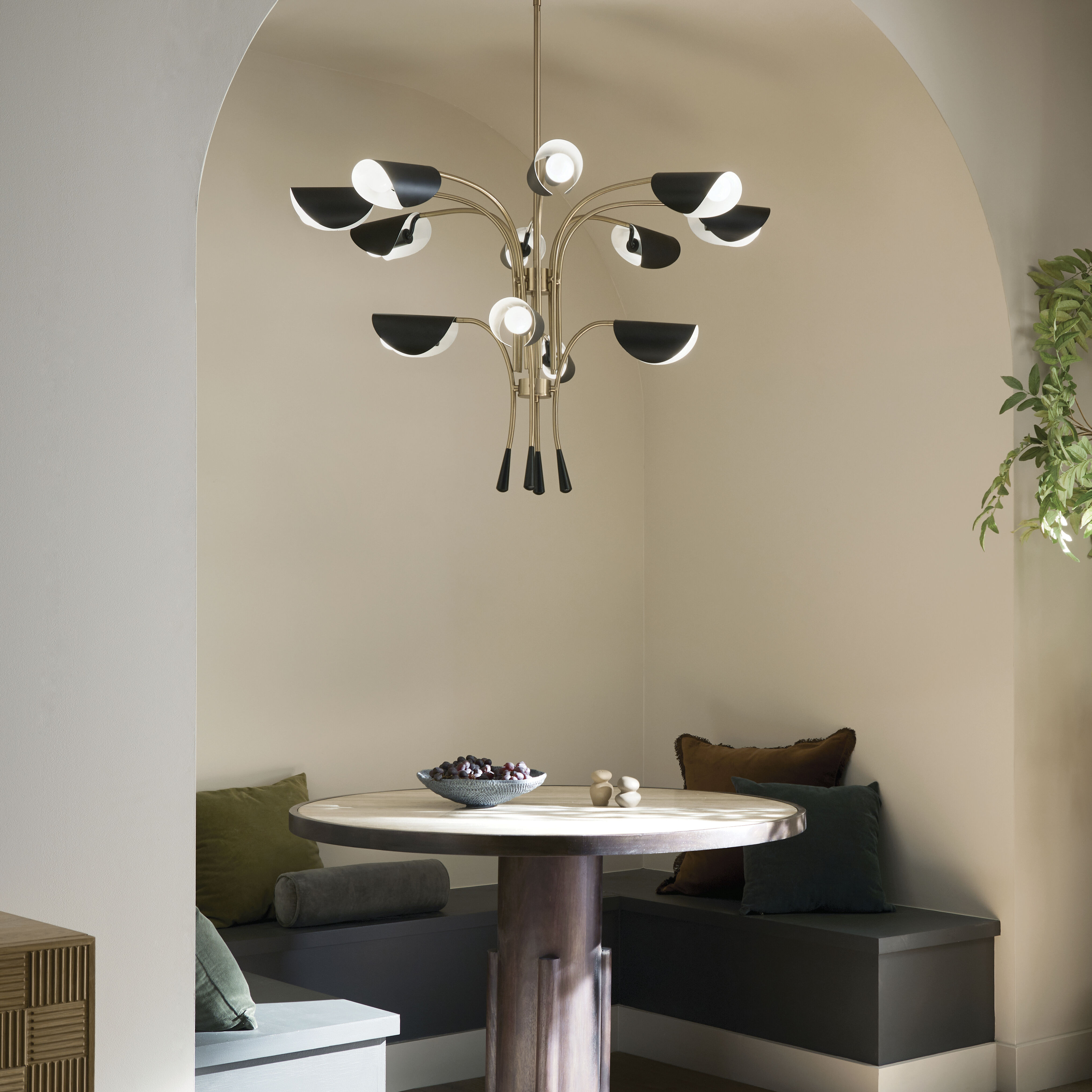 大人 可愛い 服  Kichler 52561CPZBK Arcus LED 46.25 inch Champagne Bronze ジャケット・アウター